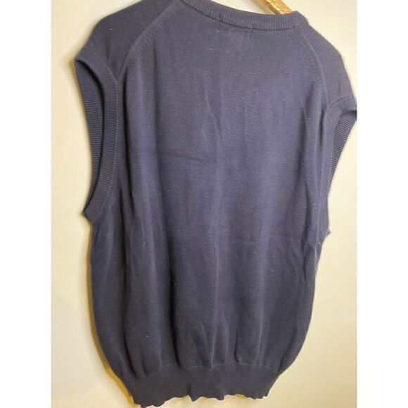 Vintage 1997 Congressional US Open Men's New Sleeveless Blue Cotton US Vest - Picture 3 of 5